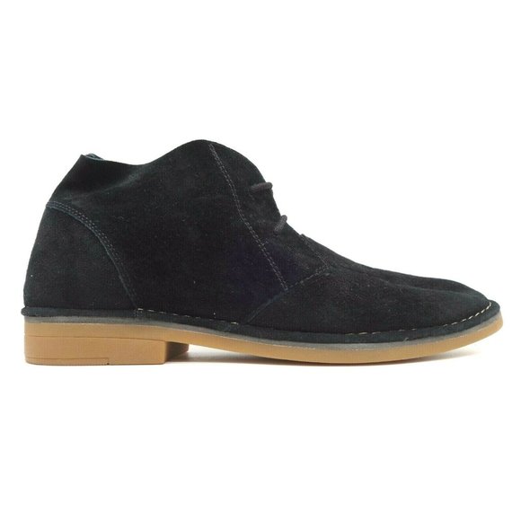 Hush Puppies Black Leather Casual Lace Up Ankle Boots Shoes Women's 12 M - Picture 1 of 10